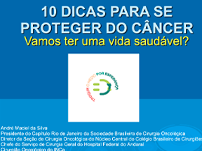 10 DICAS PARA SE PROTEGER DO CÂNCER